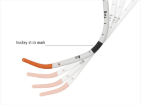 The malleable segment allows the S-Guide to be adjusted to any required geometry starting after the orange tip and up to 42 cm.
