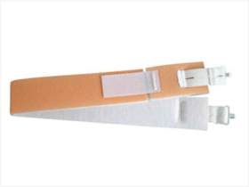 Necktape separable with hook fastener (Material: cotton coated Foam, Color: skin colored)