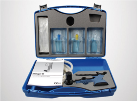 MANUJET III SET içeriği 4 m basınç hortumu, Jet-Ventilasyon Kateterleri (13 G, 14 G, 16 G), 100 cm bağlantı hattı